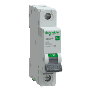 Schneider Electric EZ9F27132, Easy9 Pro, 32 Amper, 1 Kutuplu, B Tipi, Otomatik Sigorta, 6 kA, 1x32B