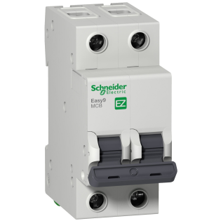 Schneider Electric EZ9F34206, Easy9, 6 Amper, 2 Kutuplu, C Tipi, Otomatik Sigorta, 4.5 kA, 2x6C