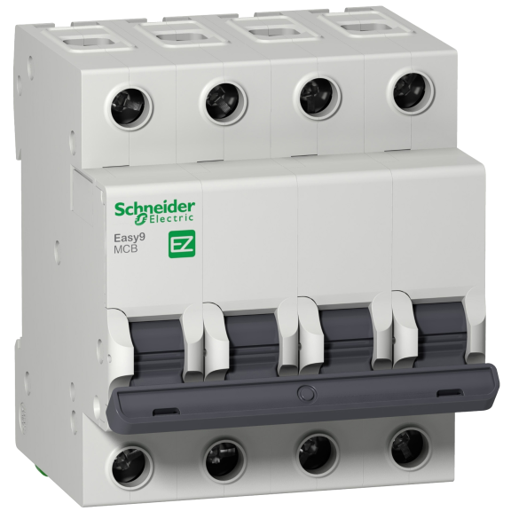 Schneider Electric EZ9F34416, Easy9, 16 Amper, 4 Kutuplu, C Tipi, Otomatik Sigorta, 4.5 kA, 4x16C