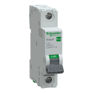 Schneider Electric EZ9F57110, Easy9 Pro, 10 Amper, 1 Kutuplu, C Tipi, Otomatik Sigorta, 6 kA, 1x10C