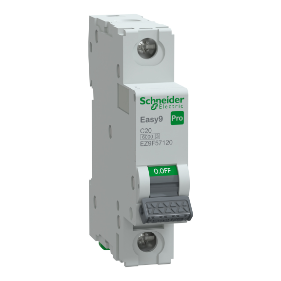 Schneider Electric EZ9F57120, Easy9 Pro, 20 Amper, 1 Kutuplu, C Tipi, Otomatik Sigorta, 6 kA, 1x20C