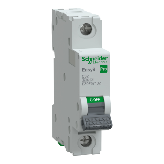 Schneider Electric EZ9F57132, Easy9 Pro, 32 Amper, 1 Kutuplu, C Tipi, Otomatik Sigorta, 6 kA, 1x32C