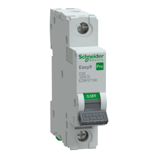 Schneider Electric EZ9F57150, Easy9 Pro, 50 Amper, 1 Kutuplu, C Tipi, Otomatik Sigorta, 6 kA, 1x50C