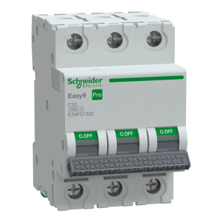 Schneider Electric EZ9F57332, Easy9 Pro, 32 Amper, 3 Kutuplu, C Tipi, Otomatik Sigorta, 6 kA, 3x32C