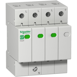 Schneider Electric EZ9L33745, Easy9, Kartuşlu Tip, AG Parafudr, 3 Kutup+Nötr, Tip 2, C Sınıfı, 45 kA