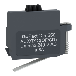 Schneider Electric G12-25AUX240, GoPact, G125-G250 Kompakt Şalterler için OF/SD Yardımcı Kontak, 1 K/A