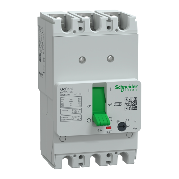 Schneider Electric G12F3A16, GoPact, 12-16 Amper, 3 Kutuplu, 30 kA, Kompakt Şalter, G125F, TM16D