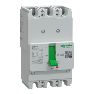 Schneider Electric G12F3F16, GoPact, 16 Amper, 3 Kutuplu, 30 kA, Kompakt Şalter, G125F, TM16D
