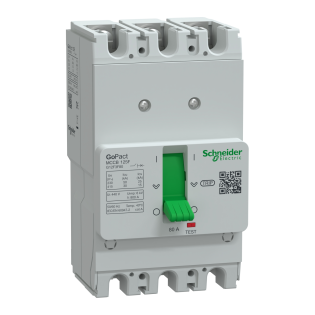 Schneider Electric G12F3F80, GoPact, 80 Amper, 3 Kutuplu, 30 kA, Kompakt Şalter, G125F, TM80D