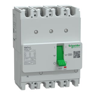 Schneider Electric G12F4F63, GoPact, 63 Amper, 4 Kutuplu, 30 kA, Kompakt Şalter, G125F, TM63D
