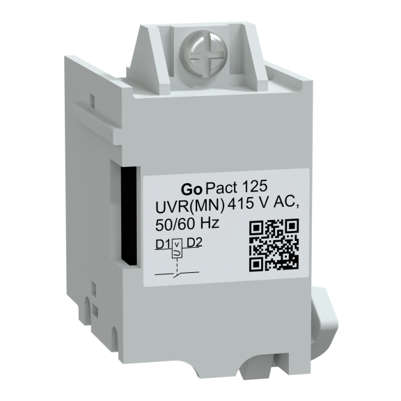 Schneider Electric G12UVR415AC, GoPact, G125 Kompakt Şalterler için MN Düşük Gerilim Bobini, 415 Volt AC