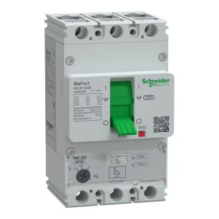 Schneider Electric G20B3A63, GoPact, 44-63 Amper, 3 Kutuplu, 25 kA, Kompakt Şalter, G200B, TM63D