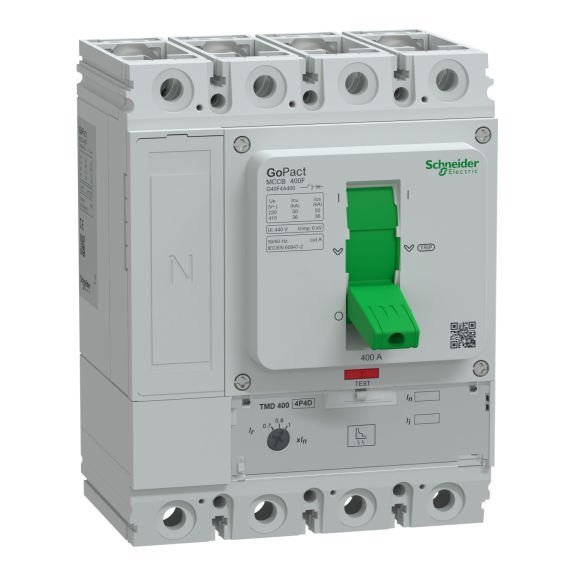 Schneider Electric G40F4A400, GoPact, 280-400 Amper, 4 Kutuplu, 36 kA, Kompakt Şalter, G400F, TM400D