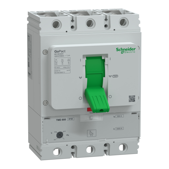 Schneider Electric G80H3TM800, GoPact, 560-800 Amper, 3 Kutuplu, 70 kA, Kompakt Şalter, G800H, TM800D