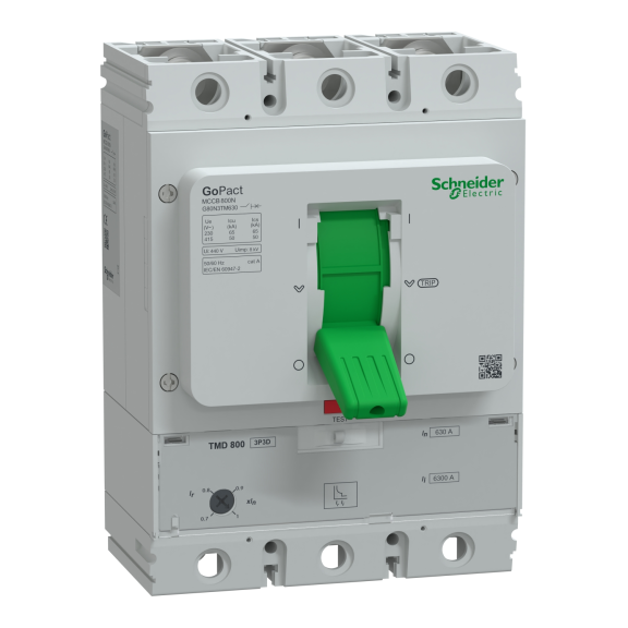 Schneider Electric G80N3TM630, GoPact, 441-630 Amper, 3 Kutuplu, 50 kA, Kompakt Şalter, G800N, TM630D