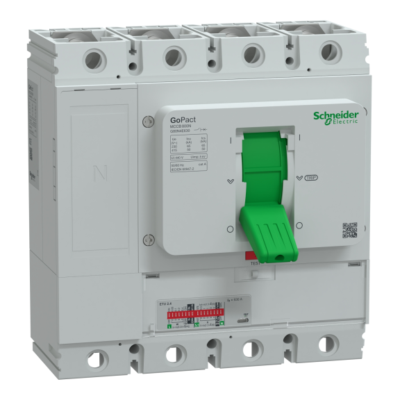 Schneider Electric G80N4E630, GoPact, 160-630 Amper, 4 Kutuplu, 50 kA, Kompakt Şalter, G800N, ETU630