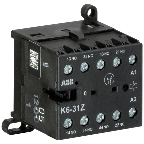 ABB GJH1211001R8310, K6 31 Z, 3NA+1NK, Mini Yardımcı Kontaktör, 220-240 Volt AC