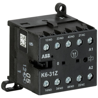 ABB GJH1211001R8314, K6 31 Z, 3NA+1NK, Mini Yardımcı Kontaktör, 110-127 Volt AC