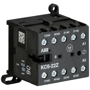 ABB GJH1213001R0224, KC 6 22 Z, 2NA+2NK, Mini Yardımcı Kontaktör, 110-125 Volt DC