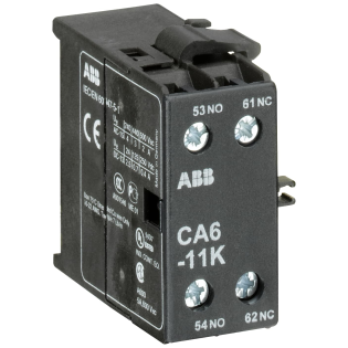 ABB GJL1201317R0001, CA 6-11 K, K6-KC 6 Mini Yardımcı Kontatörler İçin Yana Geçmeli Tip Yardımcı Kontak Blok, 1NA+1NK