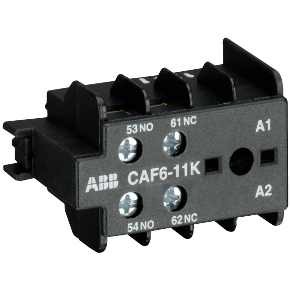 ABB GJL1201330R0001, CAF 6-11 K, K6-KC 6 Mini Yardımcı Kontatörler İçin Yardımcı Kontak Blok, 1NA+1NK