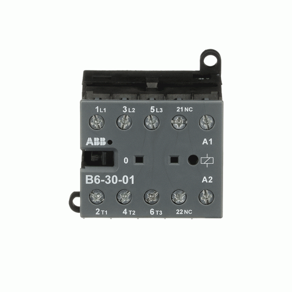 ABB GJL1211001R0013, B6-30-01, 9 Amper, 4 kW, 3 Kutuplu, Mini Kontaktör, 48 Volt AC, 1NK