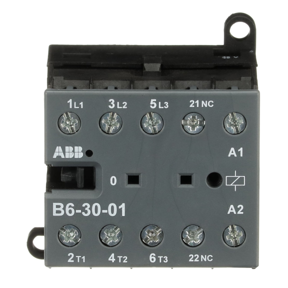 ABB GJL1211001R0013, B6-30-01, 9 Amper, 4 kW, 3 Kutuplu, Mini Kontaktör, 48 Volt AC, 1NK