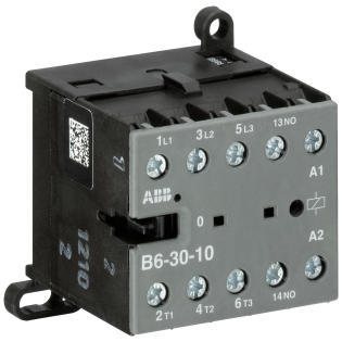 ABB GJL1211001R0101, B6-30-10, 9 Amper, 4 kW, 3 Kutuplu, Mini Kontaktör, 24 Volt AC, 1NA