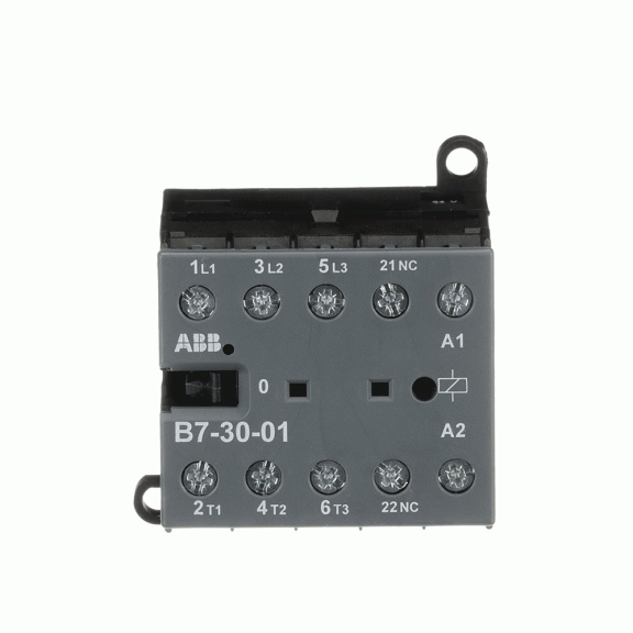 ABB GJL1311001R0011, B7-30-01, 12 Amper, 5.5 kW, 3 Kutuplu, Mini Kontaktör, 24 Volt AC, 1NK