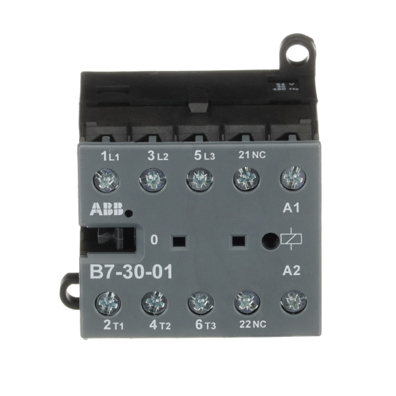 ABB GJL1311001R0011, B7-30-01, 12 Amper, 5.5 kW, 3 Kutuplu, Mini Kontaktör, 24 Volt AC, 1NK