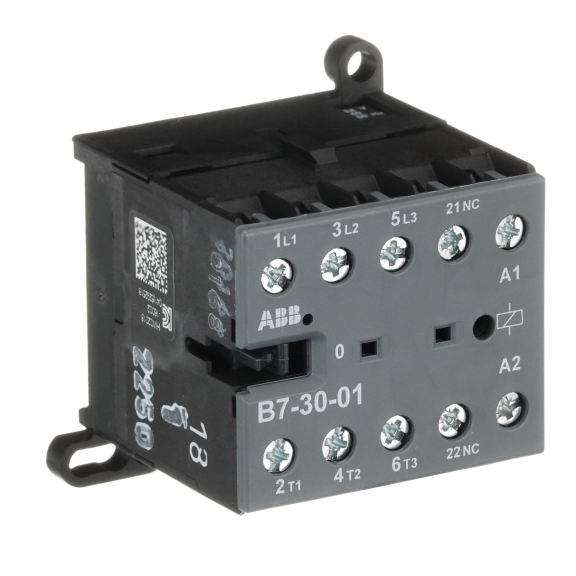 ABB GJL1311001R0011, B7-30-01, 12 Amper, 5.5 kW, 3 Kutuplu, Mini Kontaktör, 24 Volt AC, 1NK