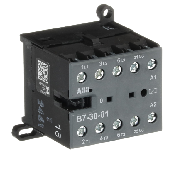 ABB GJL1311001R8014, B7-30-01, 12 Amper, 5.5 kW, 3 Kutuplu, Mini Kontaktör, 110-127 Volt AC, 1NK