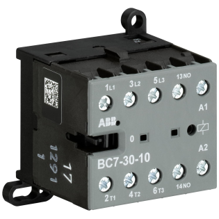 ABB GJL1313001R0101, BC7-30-10, 12 Amper, 5.5 kW, 3 Kutuplu, Mini Kontaktör, 24 Volt DC, 1NA