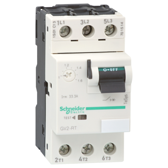 Schneider Electric GV2RT14, TeSys Deca, 6-10 Amper, 4 kW, Motor Koruma Şalteri, 100 kA