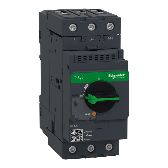 Schneider Electric GV3L40, TeSys Deca, 40 Amper, 18.5 kW, Motor Koruma Şalteri, 50 kA