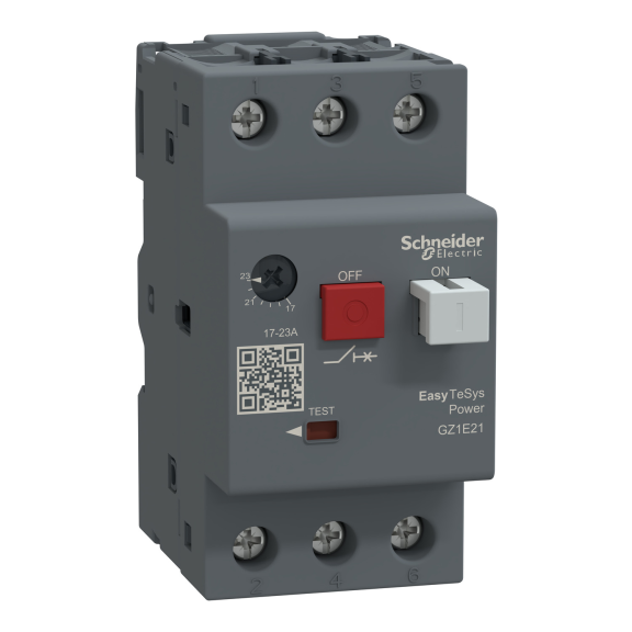 Schneider Electric GZ1E21, EasyPact TVS, 17-23 Amper, 9 kW, Motor Koruma Şalteri, 10 kA