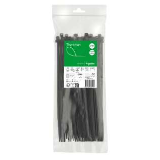 Schneider Electric IMT46416, Thorsman, 250x4.8mm, Siyah, Kablo Bağı, 100 Adet
