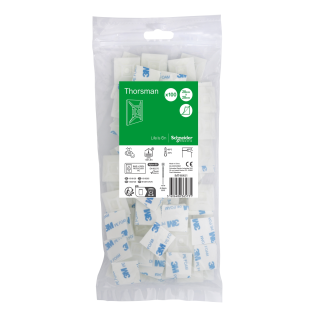 Schneider Electric IMT46451, Thorsman, 28x28mm, Yapışkanlı Kroşe, Maks. 4.8mm Kalınlıklı Kablo Bağlarına Uygun, 100 Adet