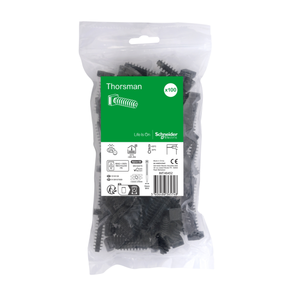 Schneider Electric IMT46452, Thorsman, Kablo Bağı Taban Sabitleme Vidası, Siyah, 100 Adet