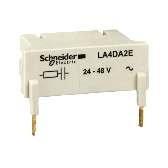 Schneider Electric LA4DA2E, TeSys Deca, LC1D80-D150 Kontatörler İçin RC Filtre, 24-48 Volt AC