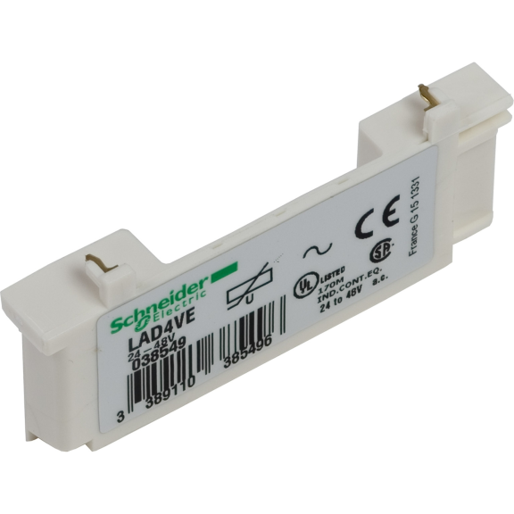 Schneider Electric LAD4RCE, TeSys Deca, LC1D09-D38 Kontatörler İçin RC Filtre, 24-48 Volt AC