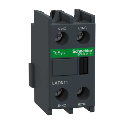 Schneider Electric LADN11, TeSys Deca, Kontatörler İçin Yardımcı Kontak Blok, 1NA+1NK