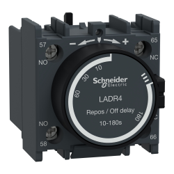 Schneider Electric LADR4, TeSys Deca, Düşmede Gecikmeli Pnömatik Zaman Rölesi, 10-180 sn