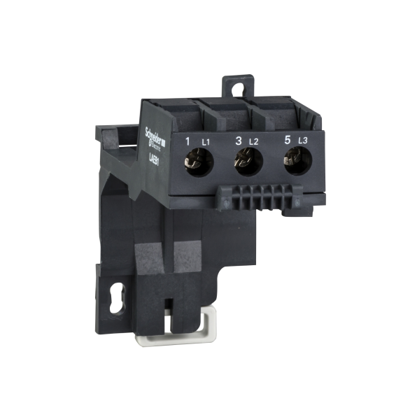 Schneider Electric LAEB1, EasyPact TVS, LRE01-E35 Termik Rölelerin Ray Montajı için Klemens Bloğu