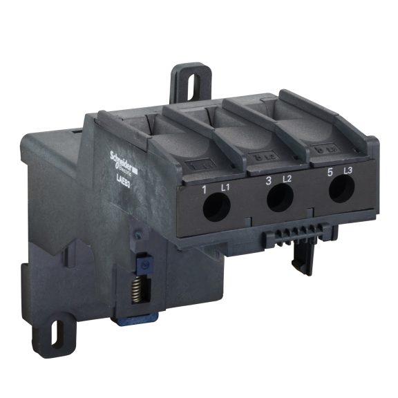 Schneider Electric LAEB3, EasyPact TVS, LRE322-E365 Termik Rölelerin Ray Montajı için Klemens Bloğu