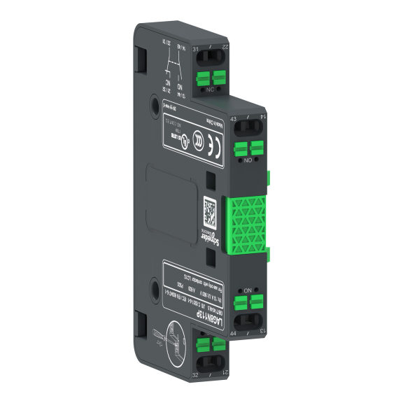 Schneider Electric LAG8N113P, TeSys Giga, Kontaktörler için Sağa ve Sola İlk Takılan Yardımcı Kontak Blok, 1NA+1NK