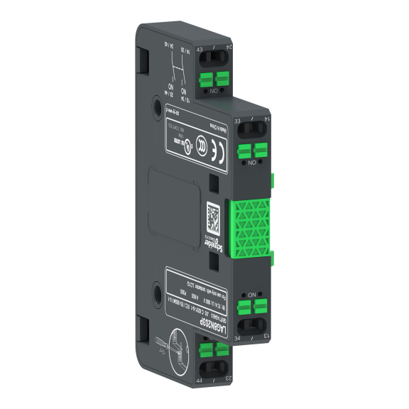 Schneider Electric LAG8N203P, TeSys Giga, Kontaktörler için Sağa ve Sola İlk Takılan Yardımcı Kontak Blok, 2NA