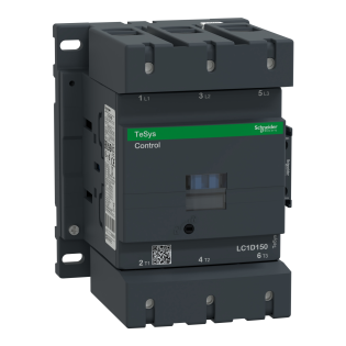Schneider Electric LC1D150ED, TeSys Deca, 150 Amper, 75 kW, 3 Kutuplu, Kontaktör, 48 Volt DC, 1NA+1NK