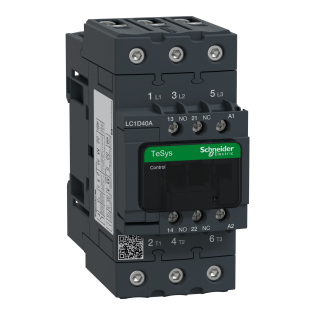 Schneider Electric LC1D40AF7, TeSys Deca, 40 Amper, 18.5 kW, 3 Kutuplu, Kontaktör, 110 Volt AC, 1NA+1NK