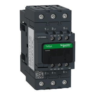 Schneider Electric LC1D50AF7, TeSys Deca, 50 Amper, 22 kW, 3 Kutuplu, Kontaktör, 110 Volt AC, 1NA+1NK